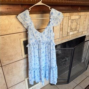 Altar'd State Blue Floral Mini Dress